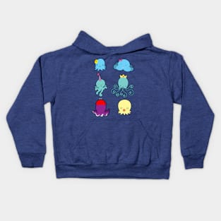 Six Cute Little Octopus Kids Hoodie